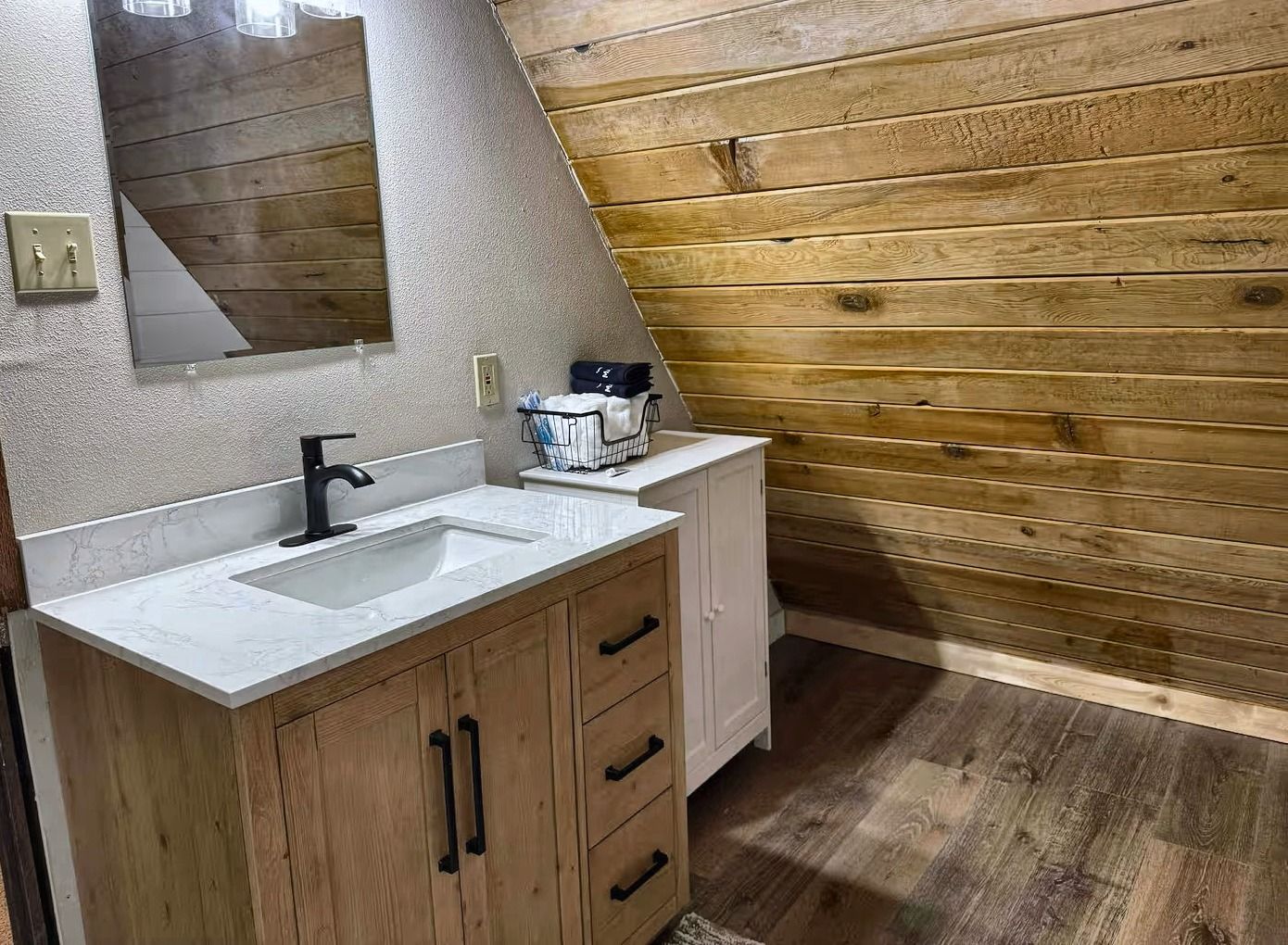 Bathroom vanity at Tall Timber